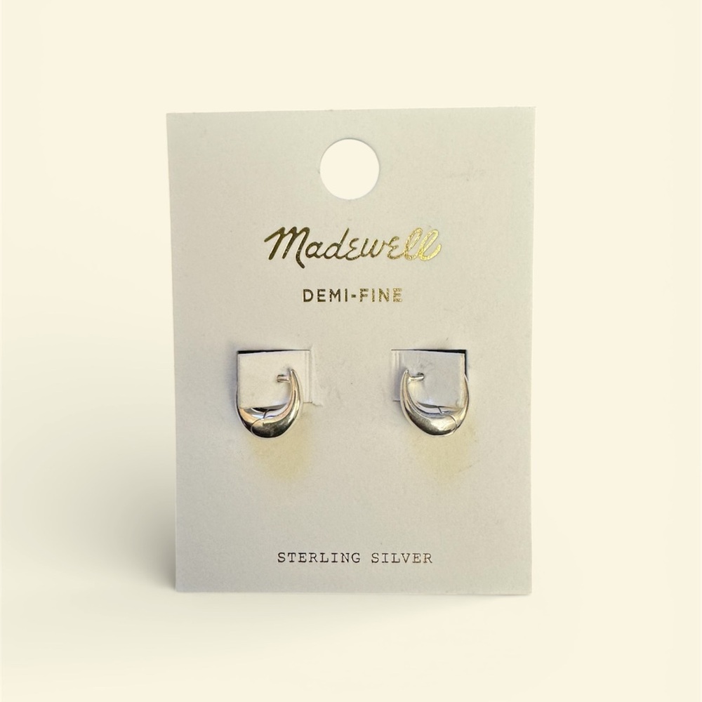 Madewell Silver Demi-Fine Earrings